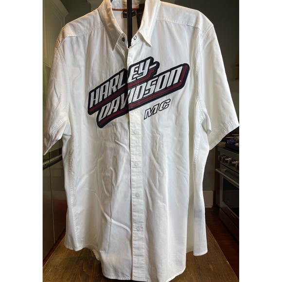 Harley-Davidson Other - Vintage Harley Davidson Race Jersey Shirt 2XL